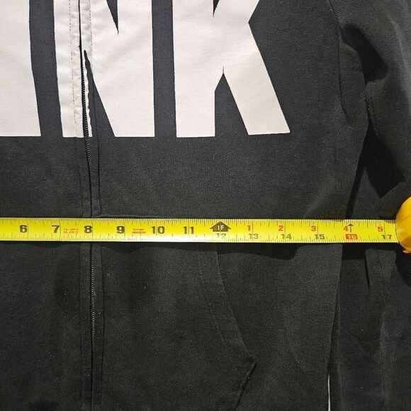 Victoria's Secret Women's PINK Logo Full Zip-up Sweatshirt Size S - Picture 10 of 12